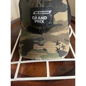 New Music City Grand Prix Hat Camo Frayed Trucker‎ Cap 2023 Nashville Racing